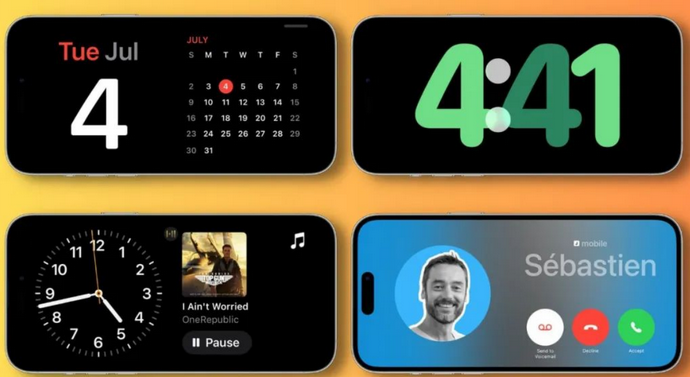 芜湖苹果手机维修分享iOS17横屏充电待机显示有什么好处 